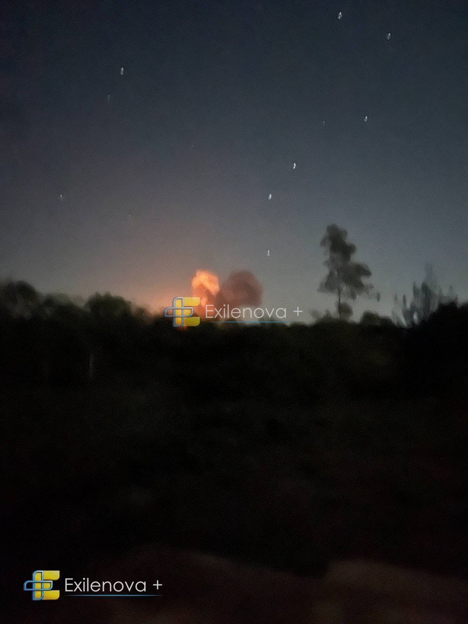 Пожар на аэродроме Ханская