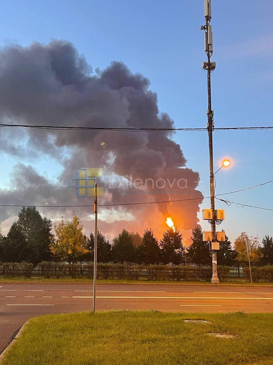 Пожар на НПЗ в Капотне